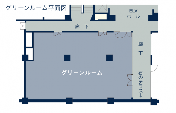 3F / グリーンルーム 200㎡（約60坪）